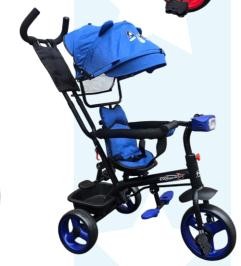 TRICICLO CON TOLDO ASIENTO GIRATORIO 